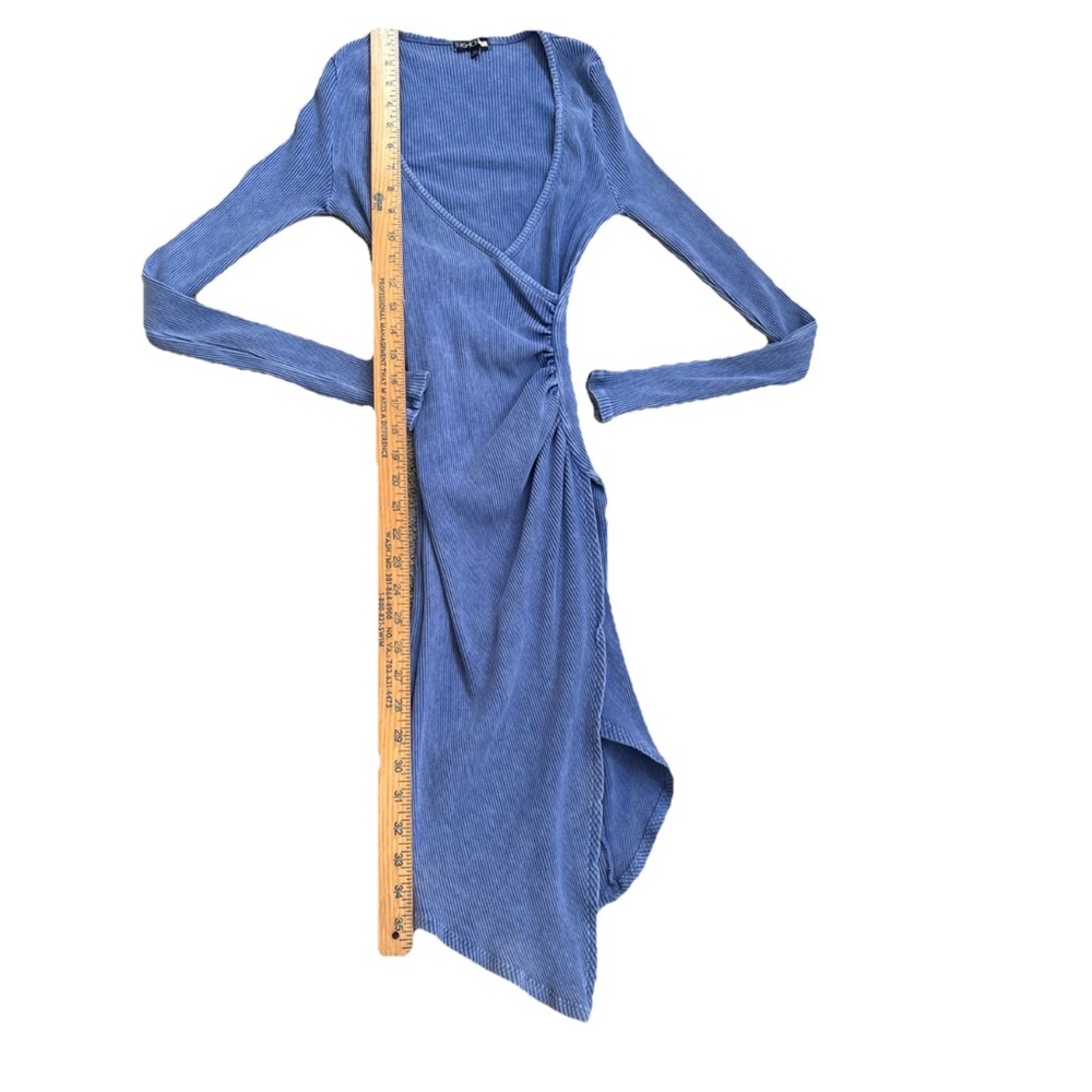 Fashion Nova Jean Blue Natalia Body Sculpting BodyCon Short Dress Size M/L - Picture 6 of 13